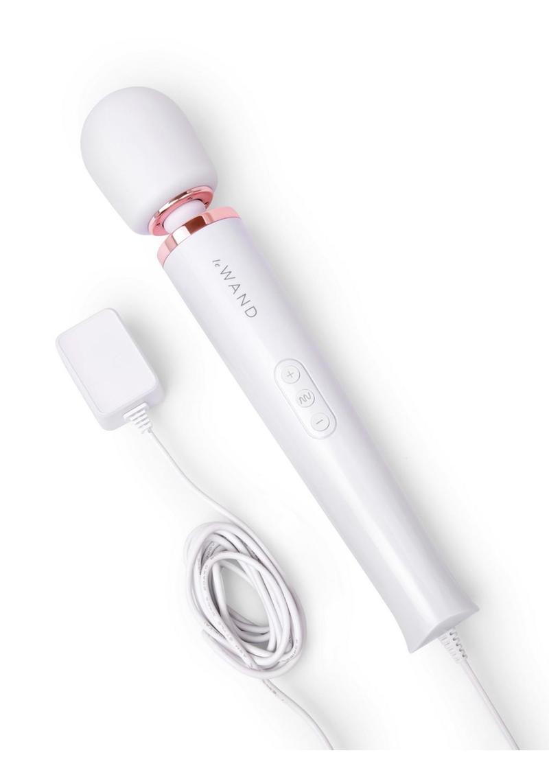 Le Wand Plug-In Massager - Sky - White