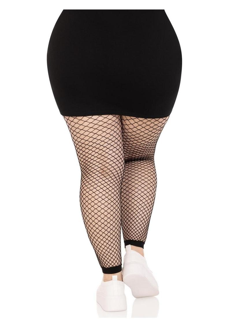 Leg Avenue Industrial Net Footless Tights - 1x-2x