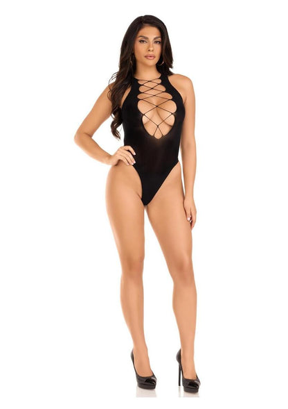 Leg Avenue Seamless Opaque Racer Tank Bodysuit