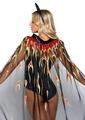 Leg Avenue Sheer Glitter Flame Devil Cape and Devil Horns