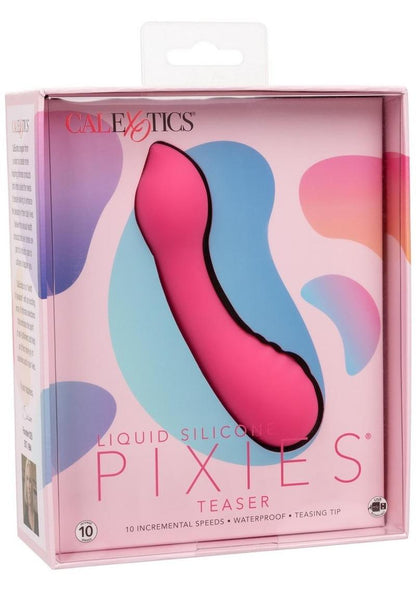 Liquid Silicone Pixies Teaser Rechargeable Vibrator - Pink