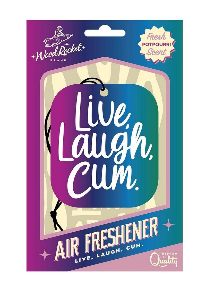 Live, Laugh, Cum Air Freshener