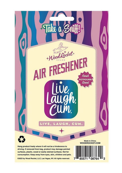 Live, Laugh, Cum Air Freshener