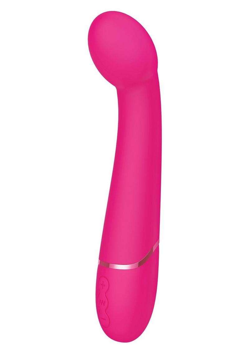 Love Distance Join G App Controlled Silicone Rechargeable G-Spot Vibrator - Pink