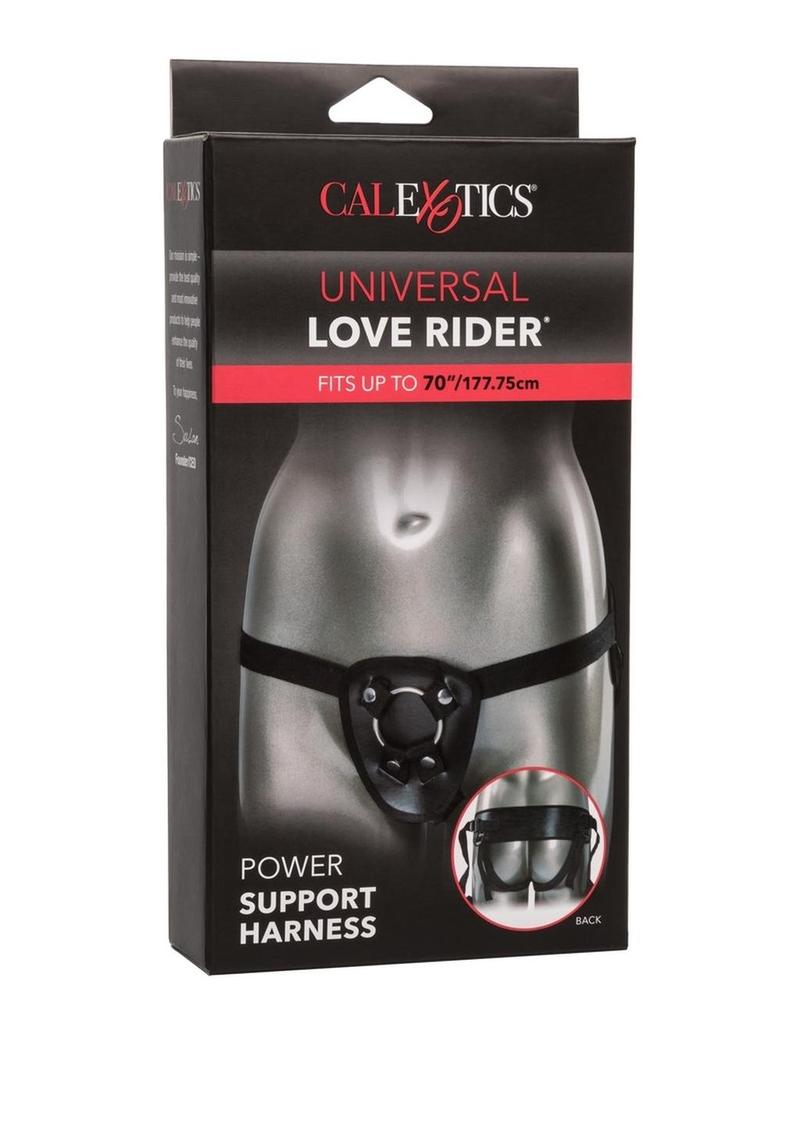 Love Rider Power Support Harness Adjustable Strap-On - Black