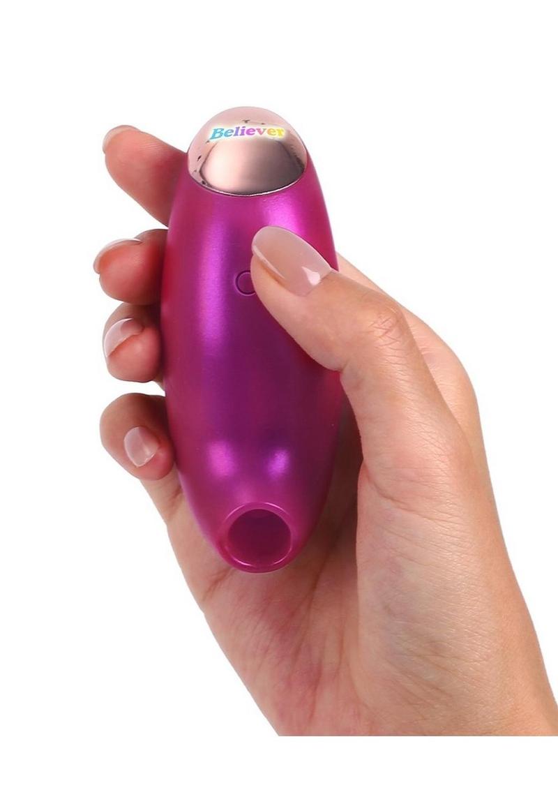 Love to Love Believer Rechargeable Silicone Clitoral Stimulator - Iridescent