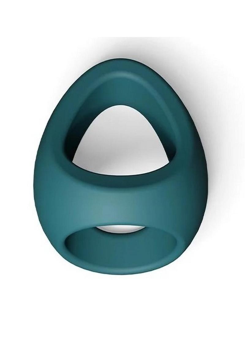 Flux Ring Silicone Cock Ring - Teal Me - Teal