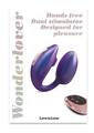 Love to Love Wonderlover Rechargeable Silicone Dual Vibrator with Remote - Iridescent Night