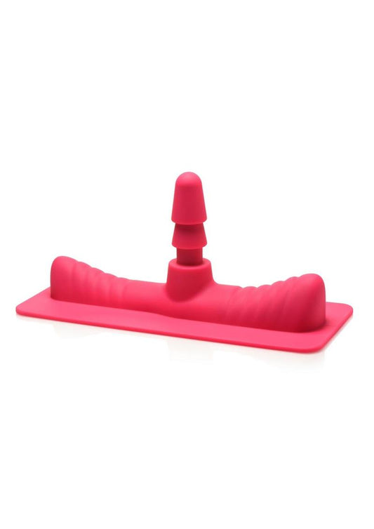 Lovebotz Saddle Adapter with Silicone Dildo - Pink