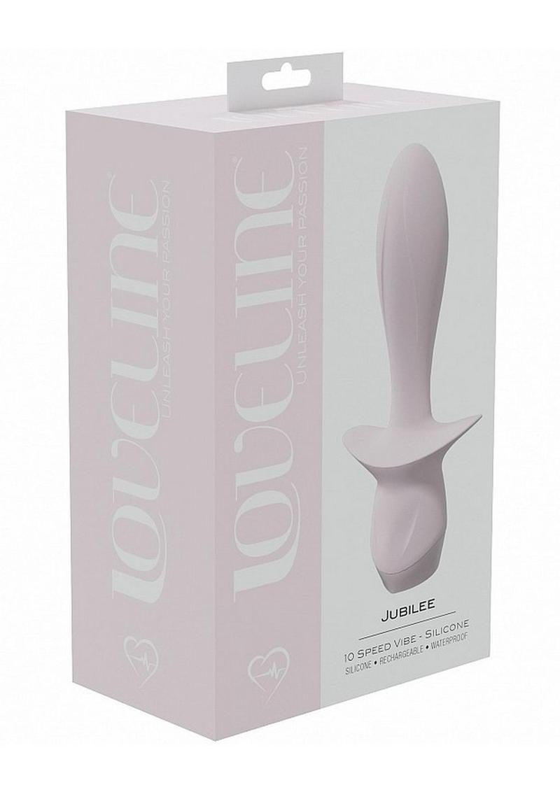 Loveline Jubilee 10 Speed Silicone Rechargeable Vibrator - Pink