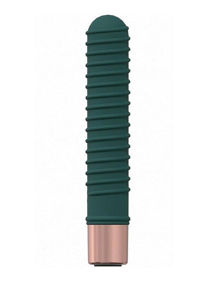 Loveline Poise Silicone Rechargeable 10 Speed Mini Vibrator - Forest - Green