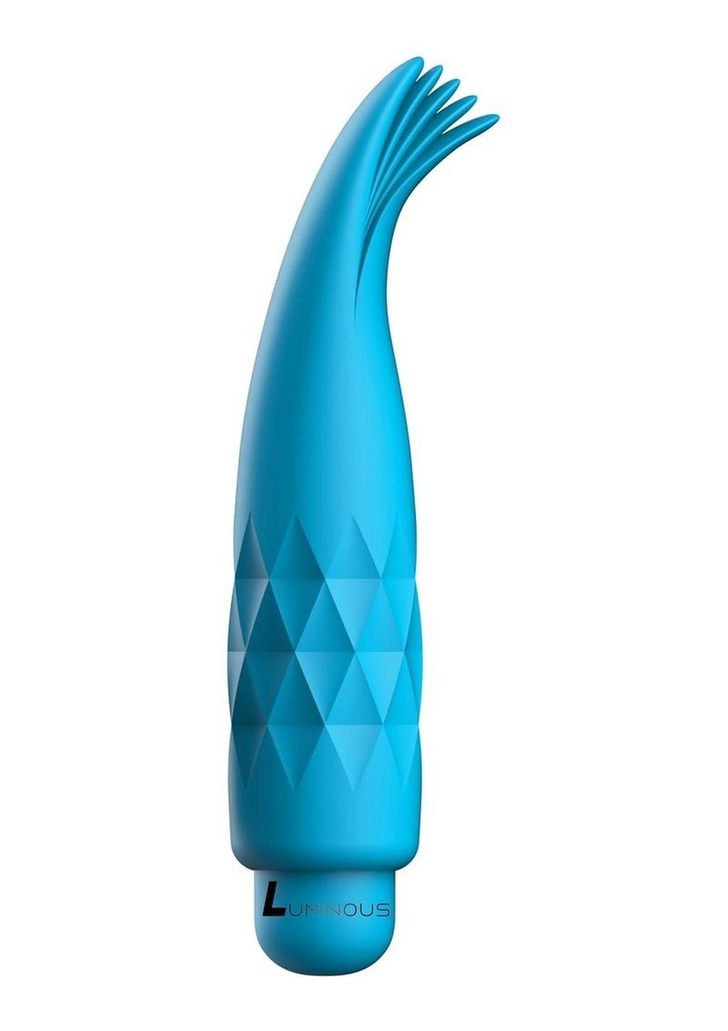 Luminous Zoe Bullet with Silicone Sleeve - Aqua/Teal