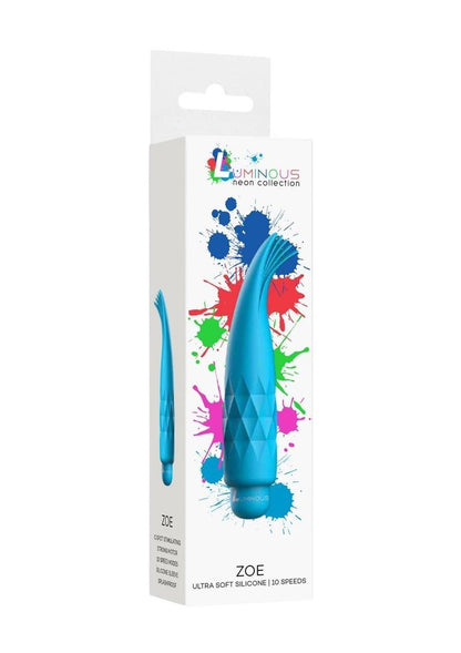 Luminous Zoe Bullet with Silicone Sleeve - Aqua/Teal