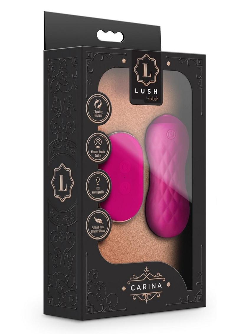 Lush Carina Rechargeable Silicone Vibrating Egg - Velvet - Fuchsia/Purple