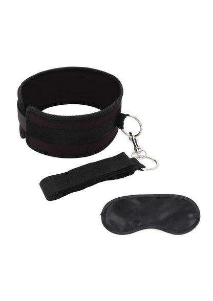 Lux Fetish Collar and Leash Set Adjustable