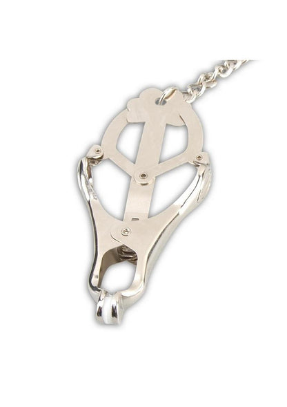 Lux Fetish Japanese Clover Steel Nipple Clamps Adjustable