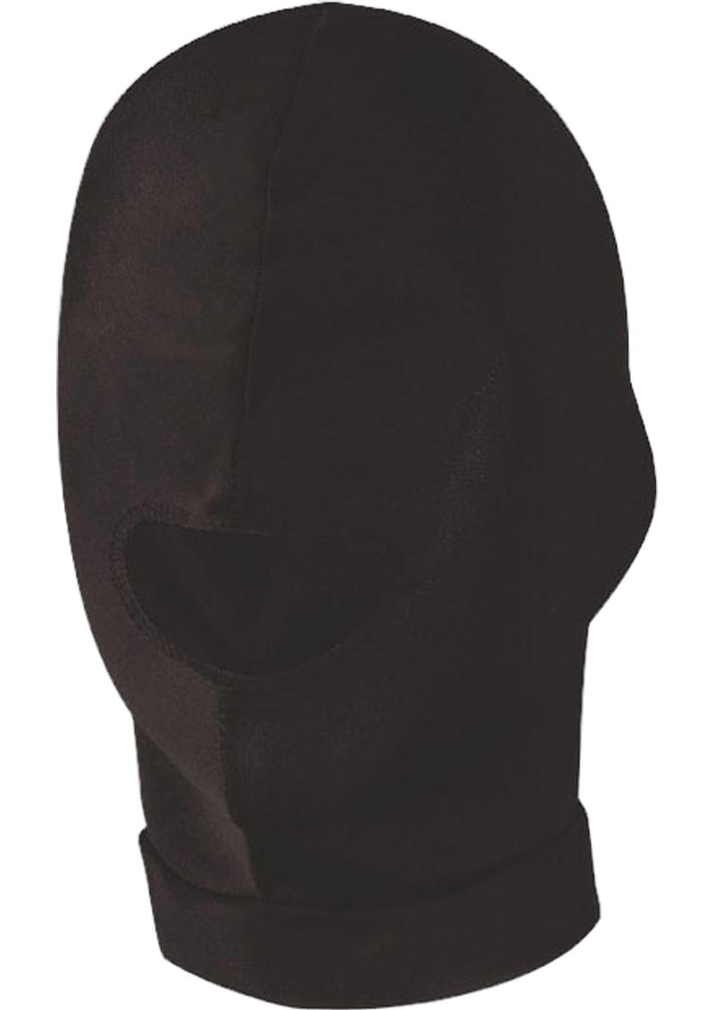 Lux Fetish Open Mouth Stretch Hood - Black