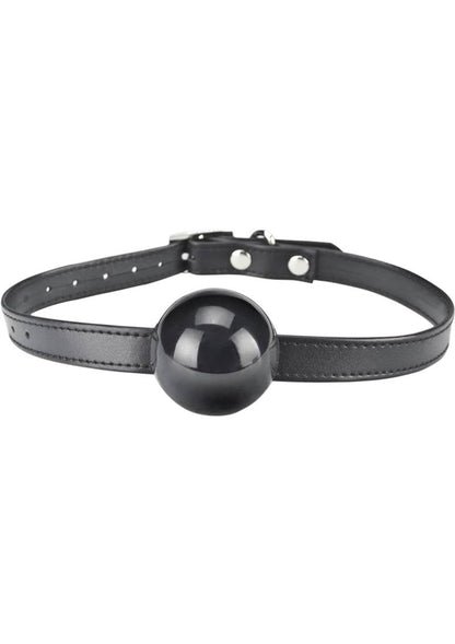 Lux Fetish Silicone Ball Gag - Black