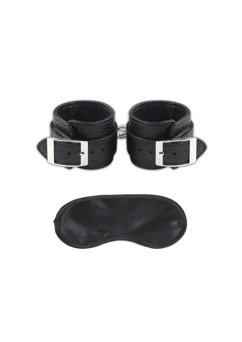 Lux Fetish Unisex Leatherette Cuffs Adjustable