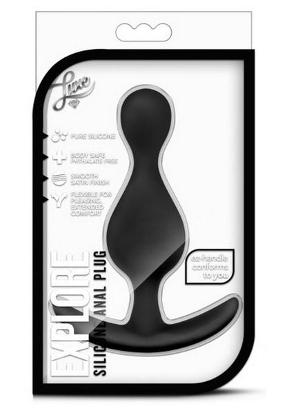 Luxe Explore Silicone Butt Plug - Black