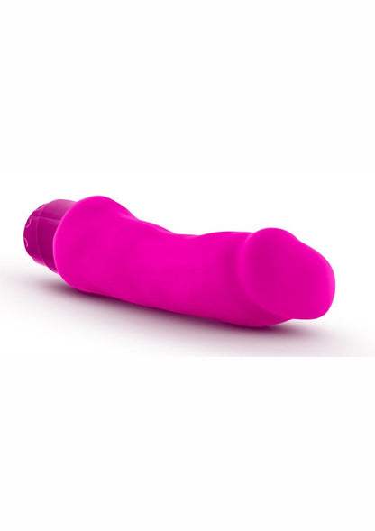 Luxe Marco Vibrating Silicone Dildo - Pink - 7.75in