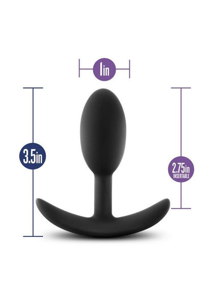 Luxe Wearable Vibra Slim Plug Silicone Butt Plug