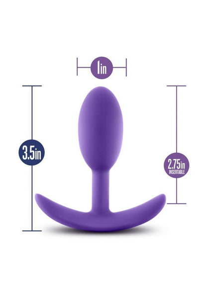 Luxe Wearable Vibra Slim Plug Silicone Butt Plug