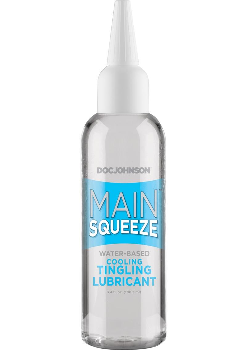 Main Squeeze Cooling Tingling Water Based Lubricant - 3.4oz