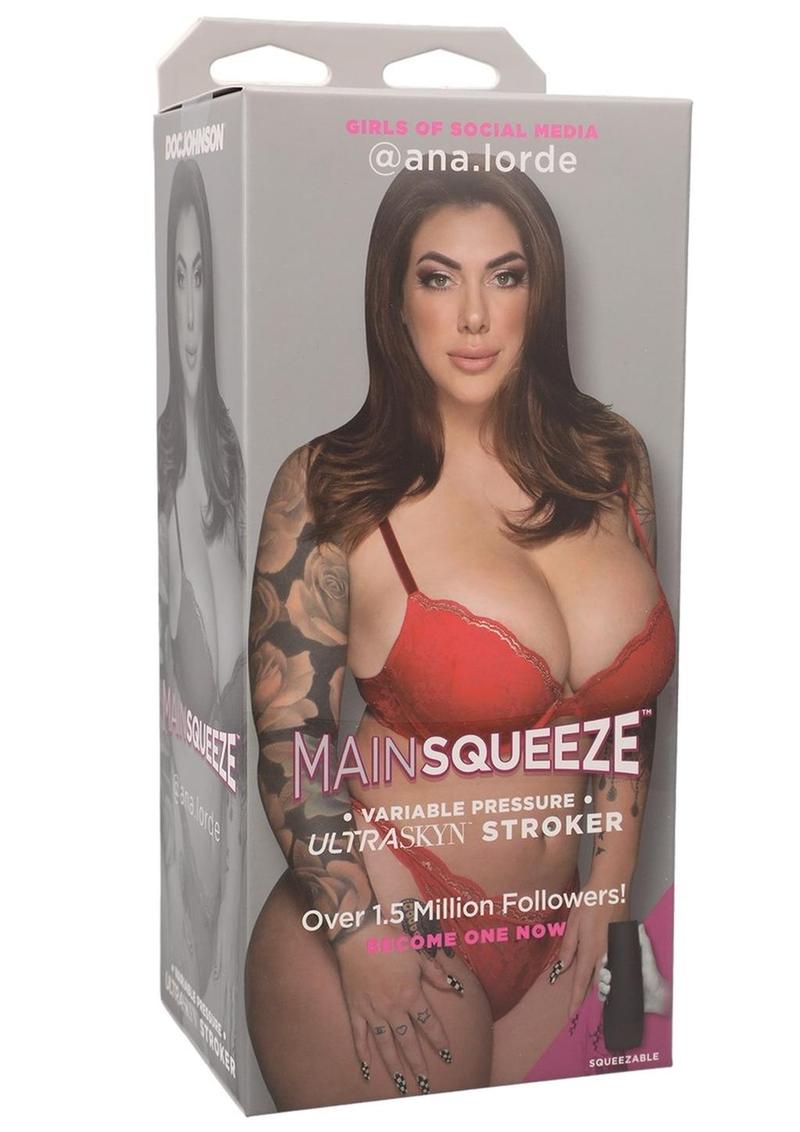 Main Squeeze Girls Of Social Media @Ana.lorde Ultraskyn Masturbator - Pussy - Flesh/Vanilla