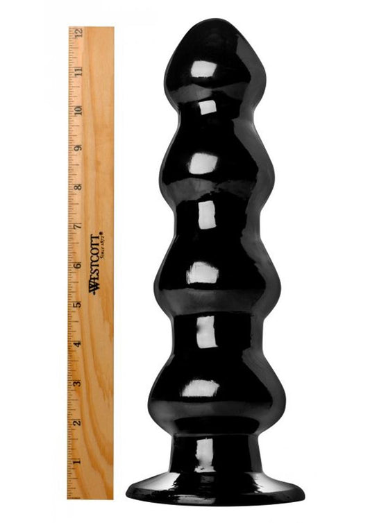 Master Cock Four Stage Rocket 12.5in Dildo - Black