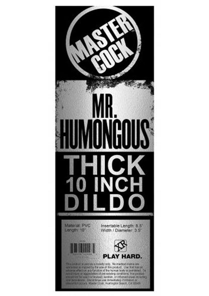 Master Cock Mr. Humongous Thick 10in Dildo - Vanilla