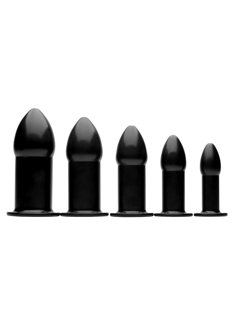 Master Series Expansion Trainer Anal Dilator - Black - 5 Piece/Set