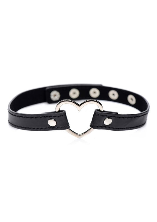 Master Series Heart Choker Necklace - Black