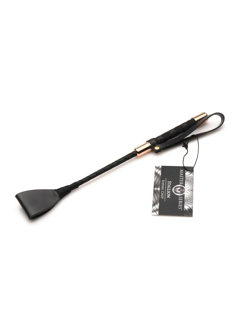 Master Series Stallion Riding Crop - Black - 12in