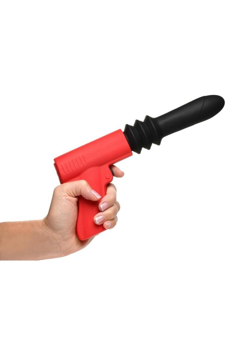 Master Series Thrusting Pistola Rechargeable Silicone Vibrator