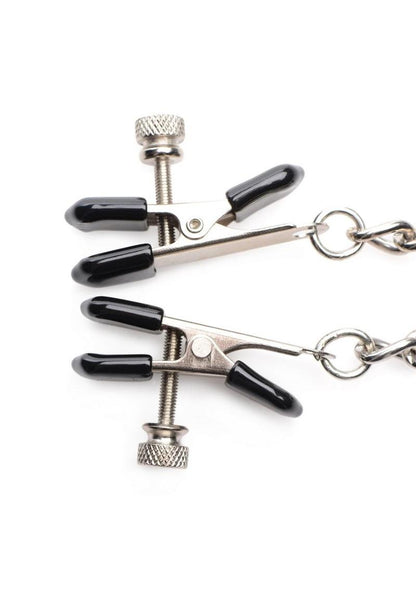 Master Series Titty Taunter Nipple Clamps with Weighted Bead