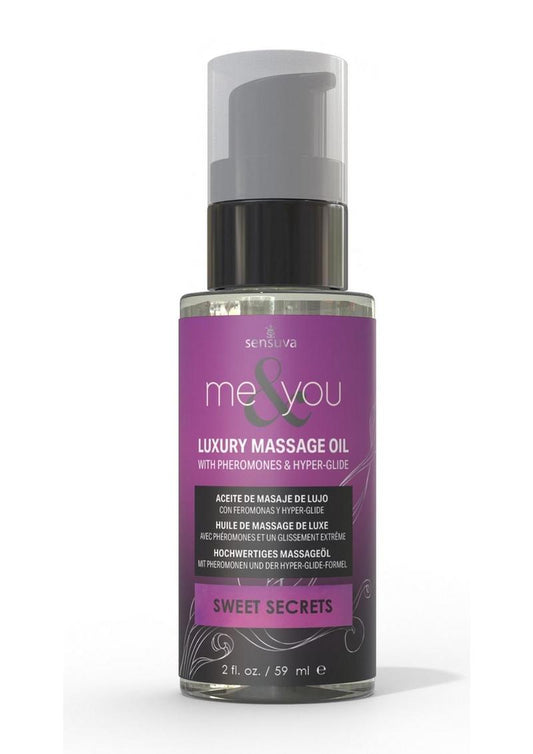 Me and You Pheromone Infused Luxury Massage Oil Sweet Secrets - 2oz