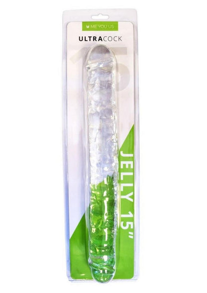 ME YOU US Ultracock Jelly Double Ender - Clear - 12in