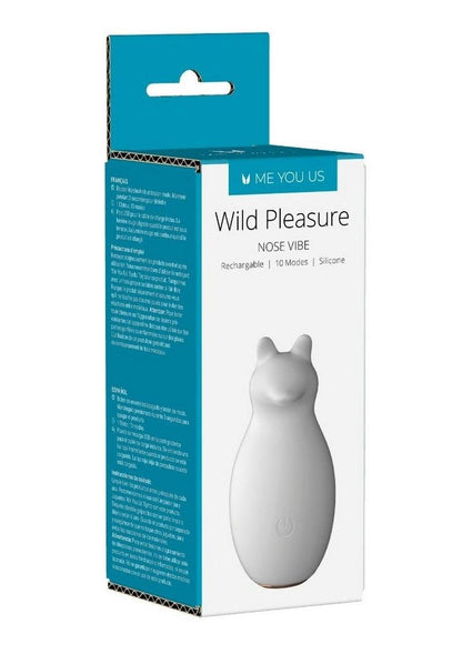 ME YOU US Wild Pleasure Nose Rechargeable Silicone Stimulator - White