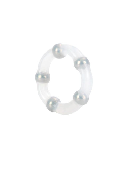 Metallic Bead Ring Silicone Cock Ring