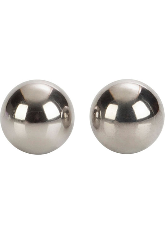 Metallic Weighted Orgasm Kegel Balls - Silver