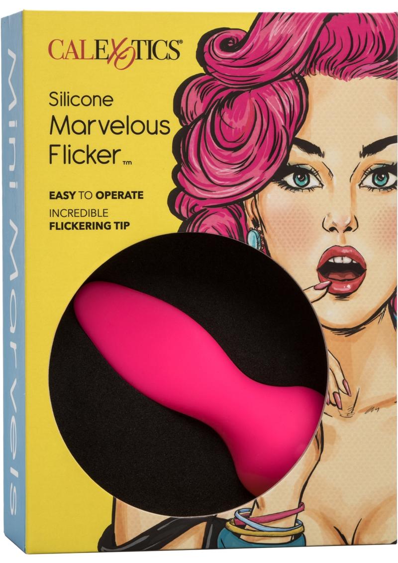 Mini Marvels Marvelous Flicker Silicone Rechargeable Massager - Pink