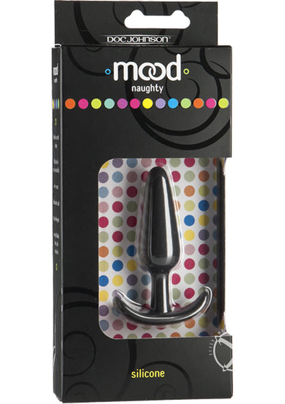 Mood Naughty 1 Silicone Anal Plug - Black - Small