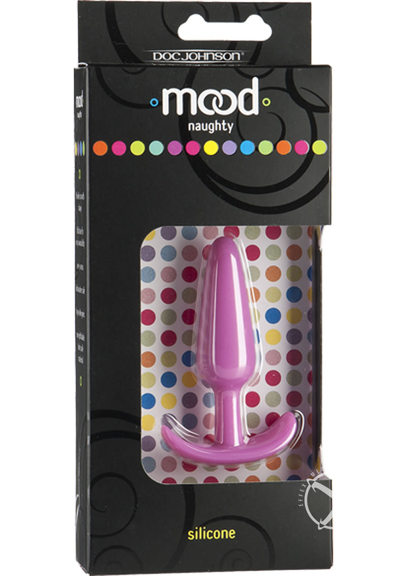 Mood Naughty 1 Silicone Anal Plug - Pink - Small