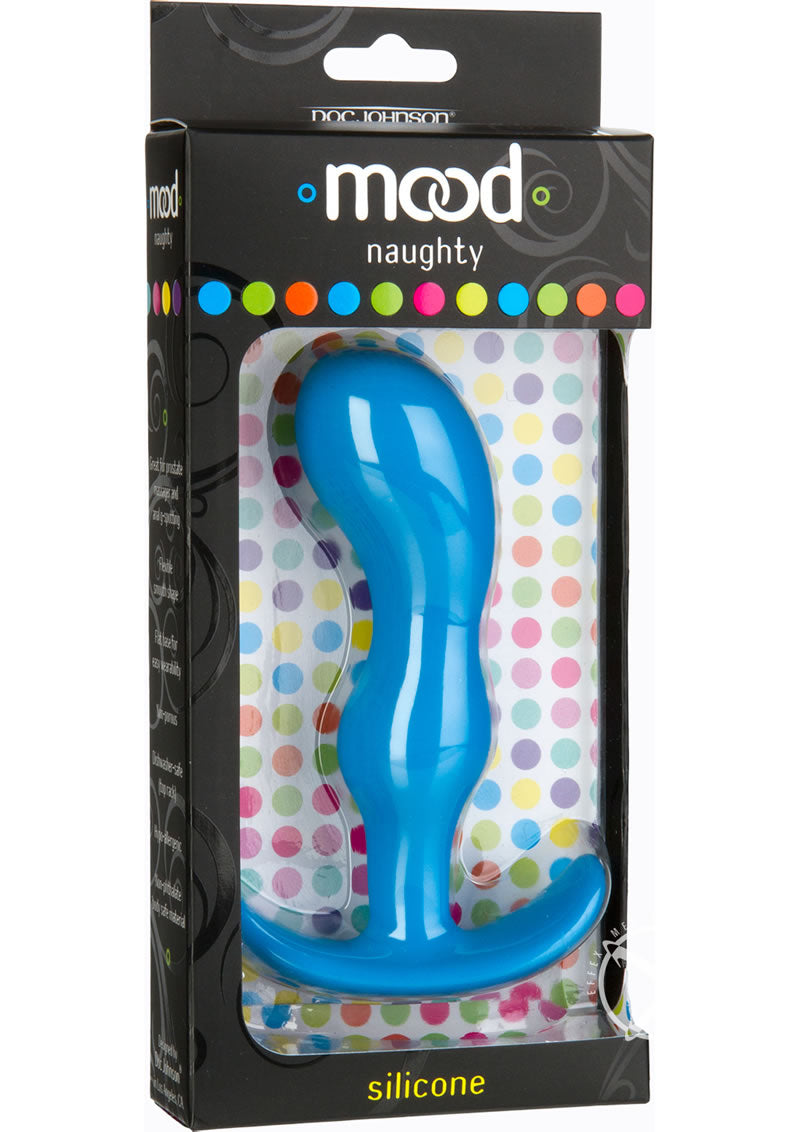 Mood Naughty 2 Silicone Anal Plug - Blue - Large