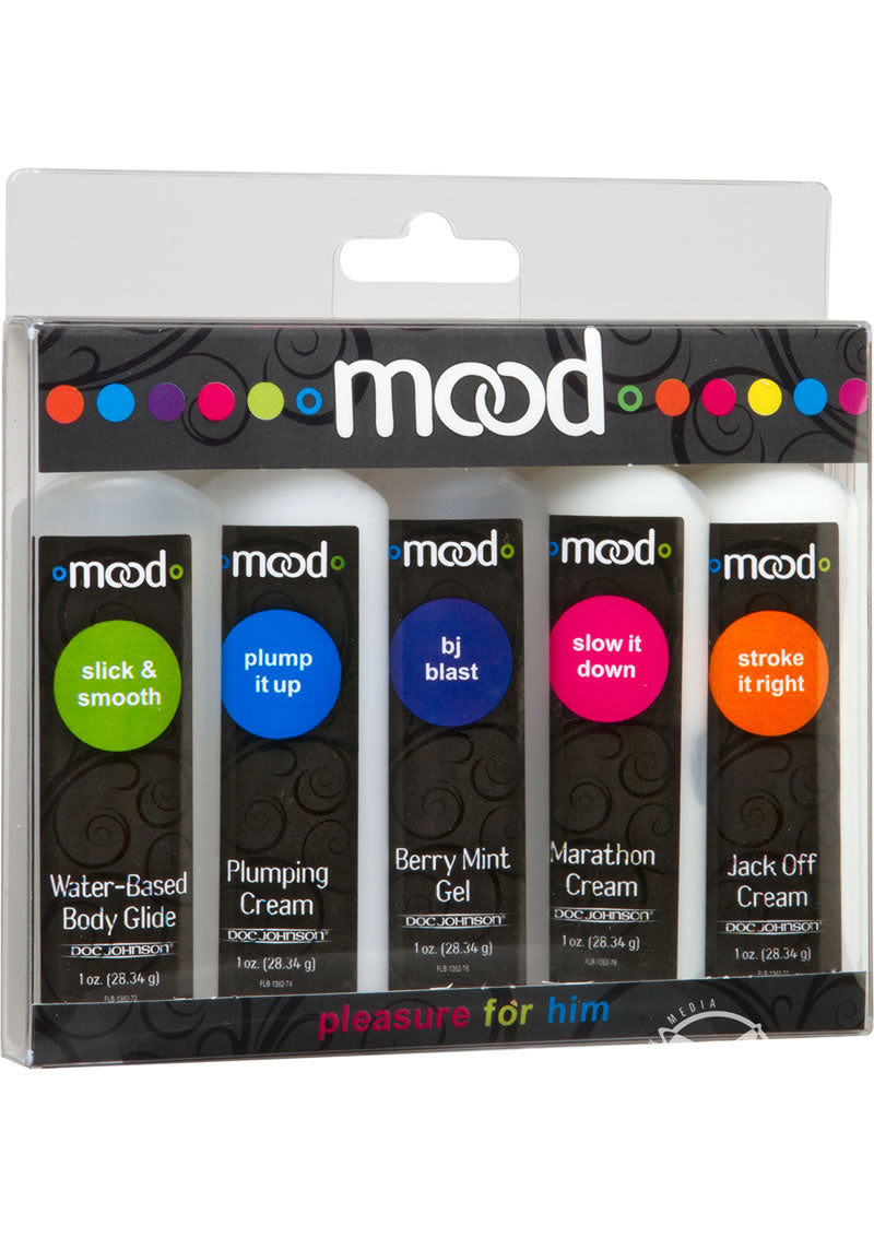 Mood Pleasure For Him Enhancement Gels Gels - 1oz - 5 Per Kit