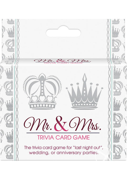 Mr. and Mrs. Trivia Card Game