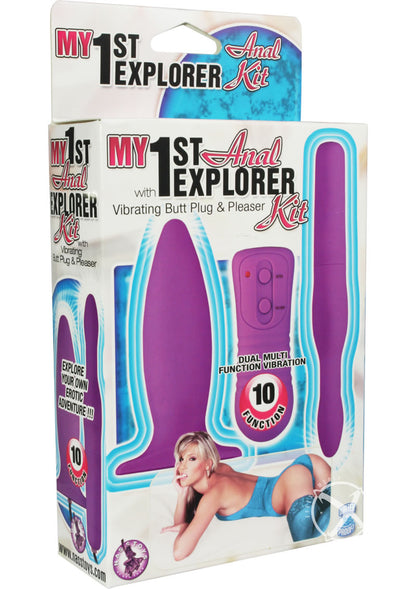 My 1st Anal Explorer Kit Vibrating Butt Plug and Explorer - Purple