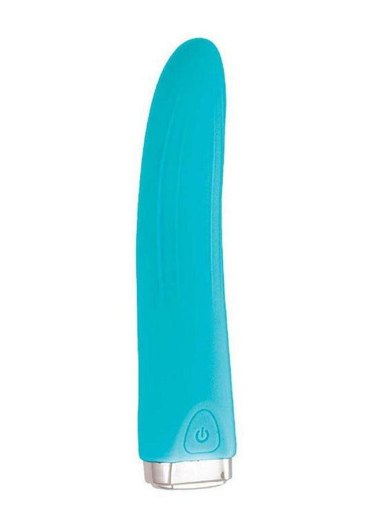 My Secret Finger Rechargeable Silicone Vibrator - Aqua/Blue