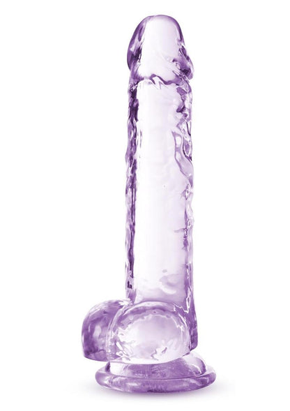 Naturally Yours Crystalline Dildo 7in - Amethyst